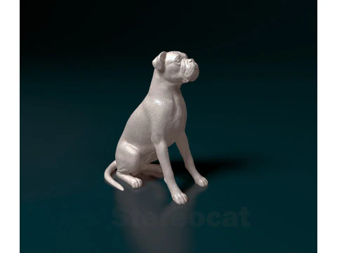 Собака-боксер 3D Принт Модель