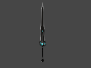 Low poly Fantsy sword 3D Model