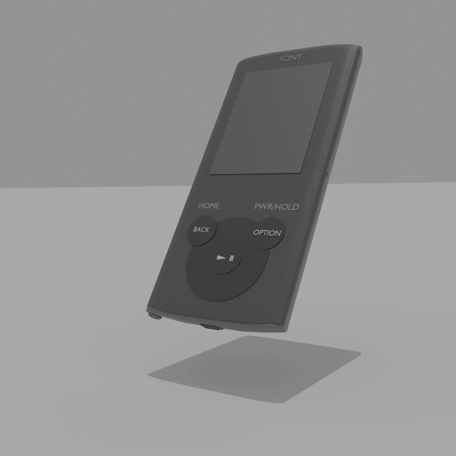 Sony Walkman NWZ E384 3D Model .c4d .max .obj .3ds .fbx .stl .blend 