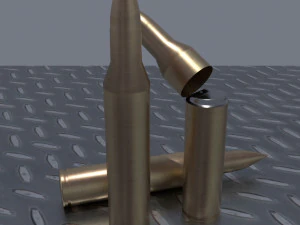 총알 라이터 3D 모델