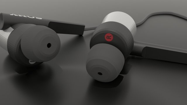 Headphones Sony 3D Модель .c4d .max .obj .3ds .fbx .stl .blend 