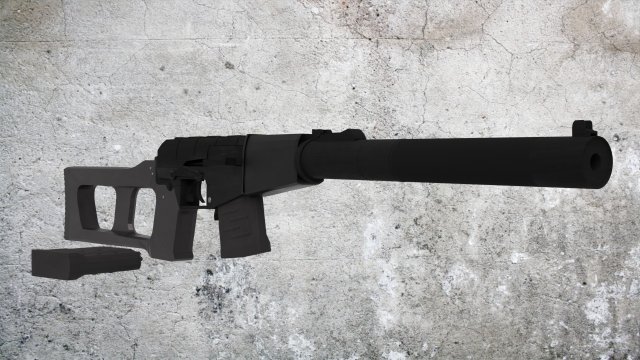 Vss Vintorez v2 3D 모델 .c4d .max .obj .3ds .fbx .stl .blend 