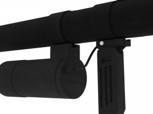 AS VAL original handle and flashlight 3D-Modell