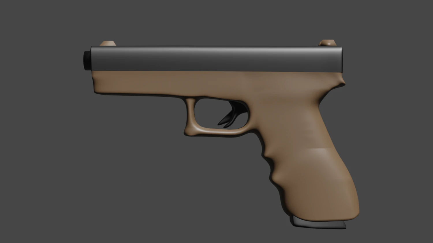 Glock 3D Model .c4d .max .obj .3ds .fbx .stl .blend 