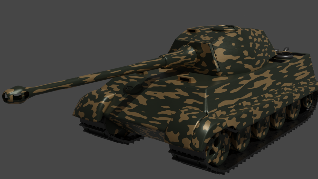 King tiger Henschel 3D Model .c4d .max .obj .3ds .fbx .stl .blend 
