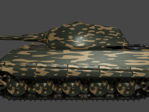King tiger Henschel 3D Model