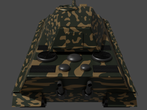 King tiger Henschel 3D Model