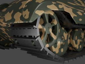 King tiger Henschel 3D Model