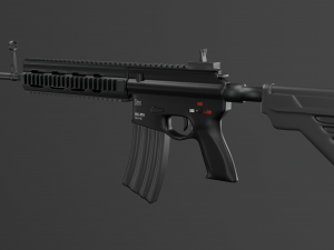 HK 416 Modelo 3D