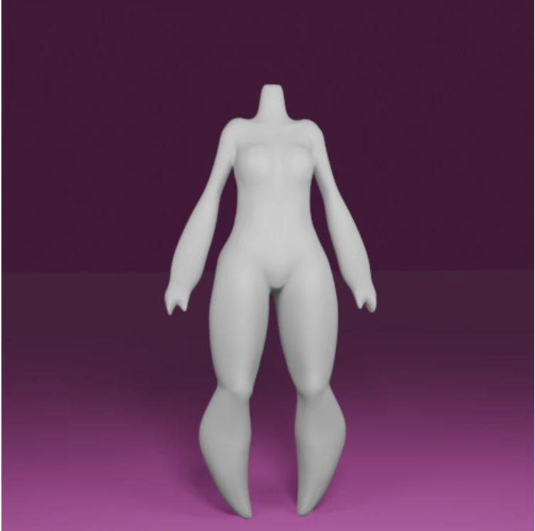 SD Character 3D Model .c4d .max .obj .3ds .fbx .stl .blend