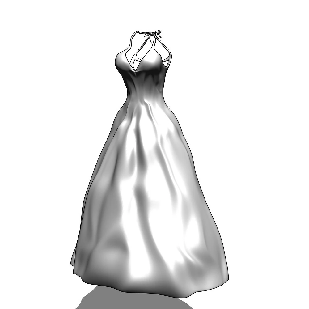 Dress 1 3D Model .c4d .max .obj .3ds .fbx .stl .blend 