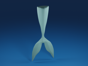 The tail of a fish 3D Model