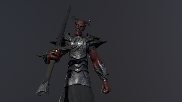 Nameless Demon Model 3D .c4d .max .obj .3ds .fbx .stl .blend 