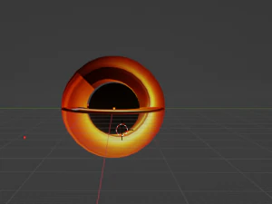 ブラックホール 3Dモデル