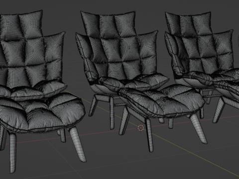 Sofa chairs 3D Модель