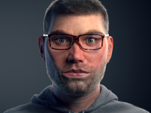 Realistic Human Portrait 3D Model