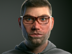 Realistic Human Portrait 3D Model