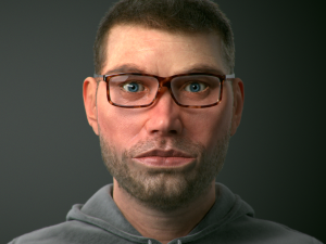Realistic Human Portrait 3D Model