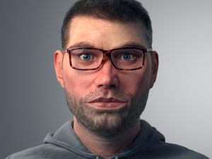 Realistic Human Portrait 3D Model