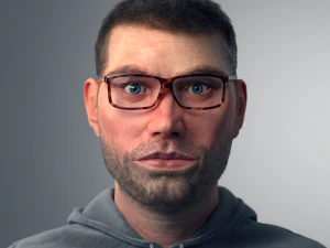 Realistic Human Portrait 3D Model