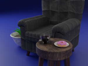 Cartoon Chair 3D 模型