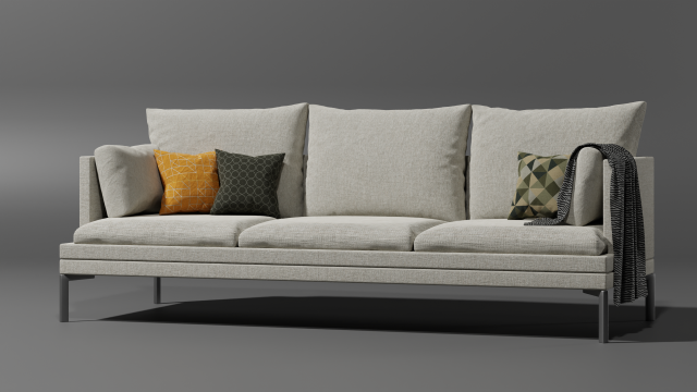 Comfy Coach 3D Modell .c4d .max .obj .3ds .fbx .stl .blend