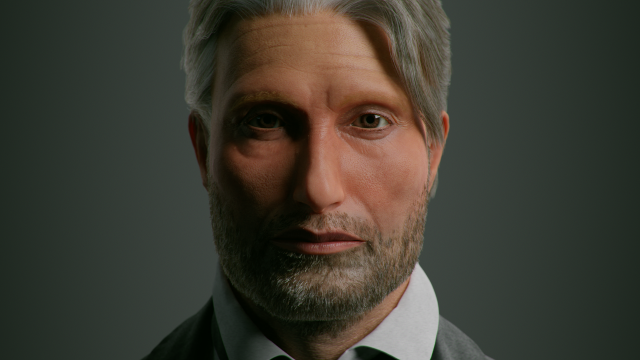 Mads Mikkelsen Modelo 3D .c4d .max .obj .3ds .fbx .stl .blend 
