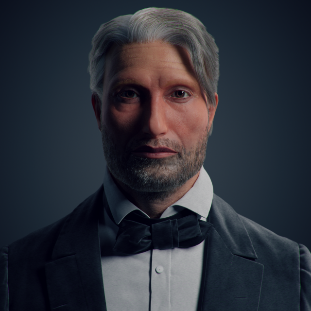 Mads Mikkelsen 3D Модель In Мужчина 3DExport