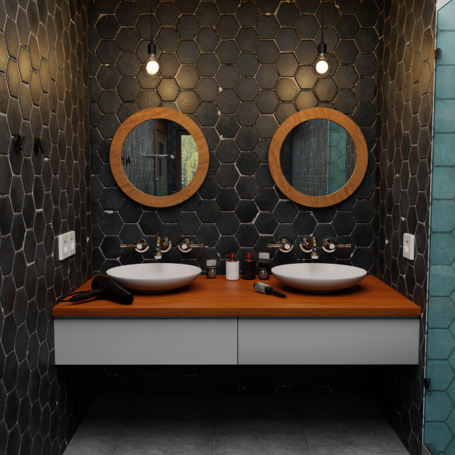 Bathroom Interior Design Modelo 3D .c4d .max .obj .3ds .fbx .stl .blend 
