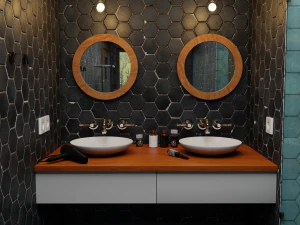 Design d'int&eacute;rieur de salle de bain Modèle 3D