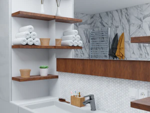 बाथरूम इंटीरियर डिजाइन 3D मॉडल