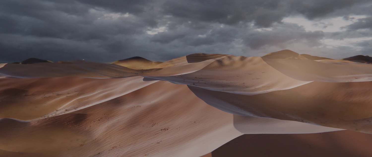 Desert Landscape 3D Model .c4d .max .obj .3ds .fbx .stl .blend 