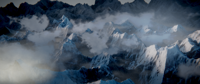 Mountain Landscape 3D Model .c4d .max .obj .3ds .fbx .stl .blend 