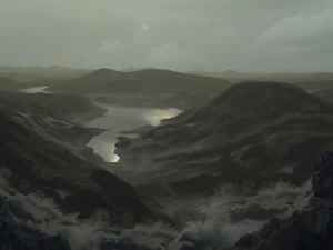 Scottish Lake Landscape 3D Model