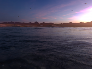 Desert Ocean Landscape Modelo 3D