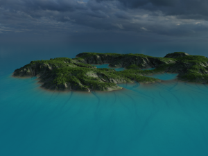 Ocean Island Modelo 3D