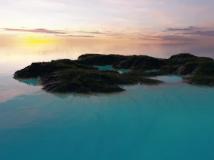 Ozeaninsel 3D Modell