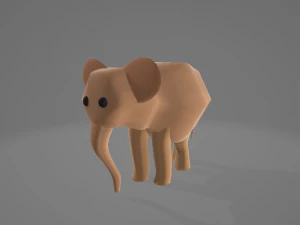 Un elefante sencillo Modelo 3D
