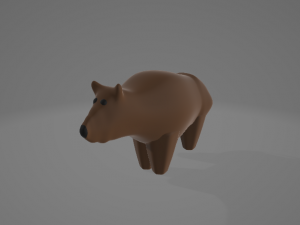 A simple bear 3D 模型