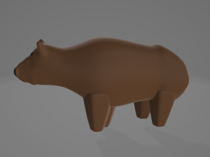 A simple bear 3D Model