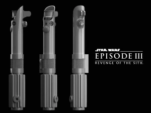 Anakin Skywalker lightsaber Revenge of the Sith Episode III 3D Print Model