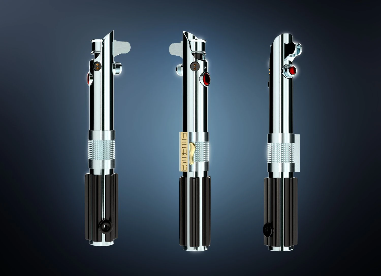 Anakin Skywalker lightsaber Revenge of the Sith Episode III 3D Print Model .c4d .max .obj .3ds .fbx .stl .blend