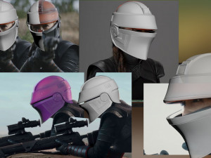 Fennec Shand helmet The book of Boba Fett 3D Print Model