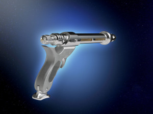 JANGO FETT blaster Attack of The Clones Model Cetak 3D