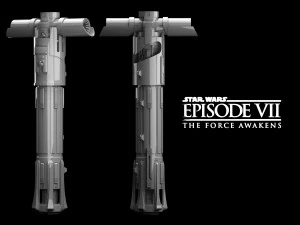 Sabre de luz Kylo Ren Star Wars O Despertar da For&ccedil;a Modelo de Impressão 3D