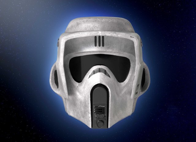 Scout Trooper helmet Return of The Jedi Model do druku 3D .c4d .max .obj .3ds .fbx .stl .blend 