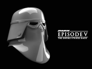 Snow trooper commander helmet Empire Strikes Back 3D Baskı Modeli