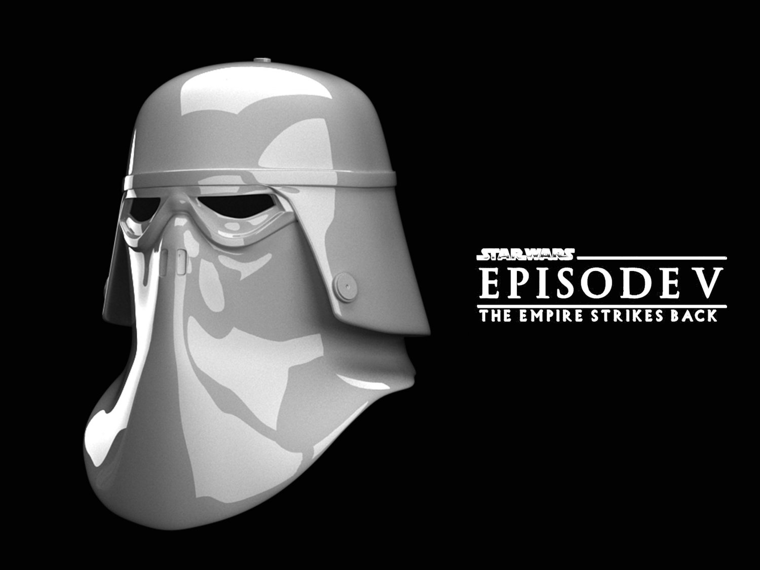 Snow trooper commander helmet Empire Strikes Back 3D