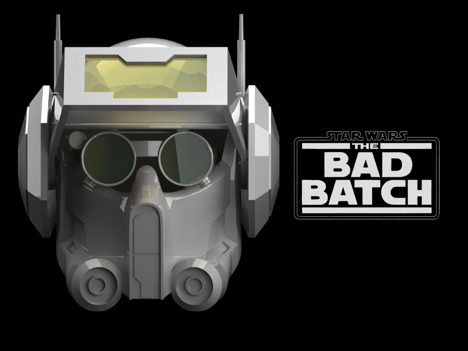 Tech helmet The Bad Batch 3D Print Model .c4d .max .obj .3ds .fbx .stl .blend 
