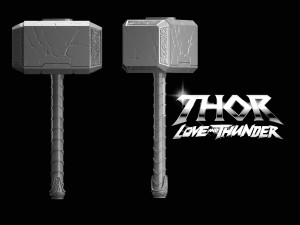 Thor hammer Mjolnir Mighty Thor Jane Foster Thor Love and Thunder 3D Принт Модель